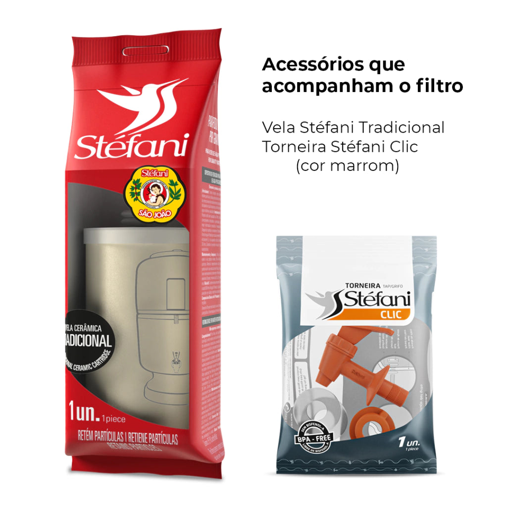 Stéfani São João Traditional Clay Water Filter 6 Liters - BuyBrazil