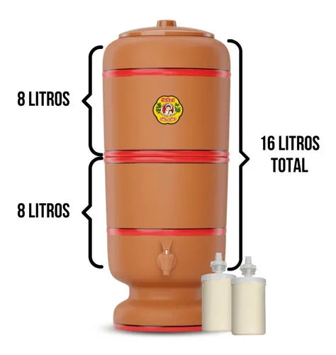 Stéfani São João Traditional Clay Water Filter  8 Liters - BuyBrazil