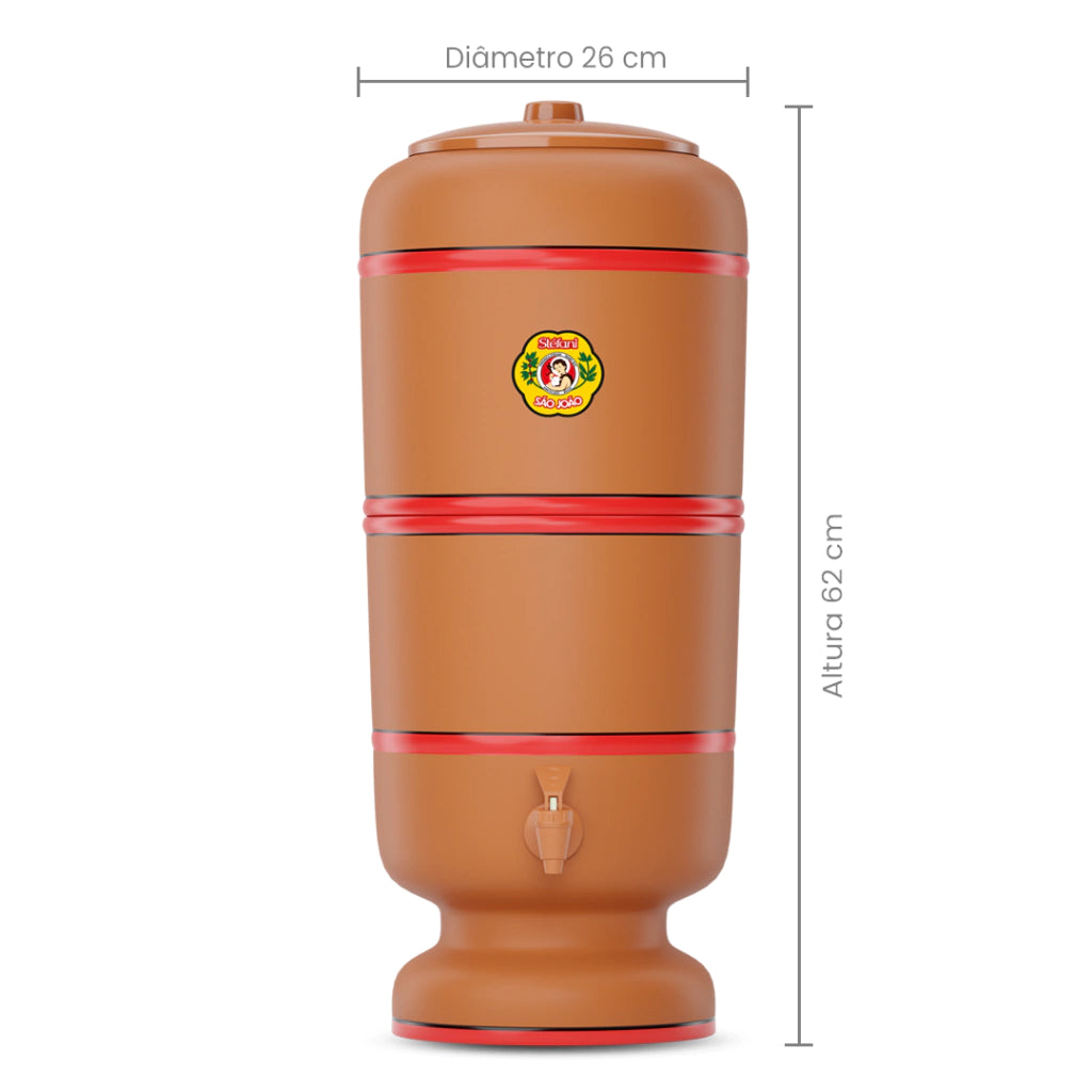 Stéfani São João Traditional Clay Water Filter  8 Liters - BuyBrazil