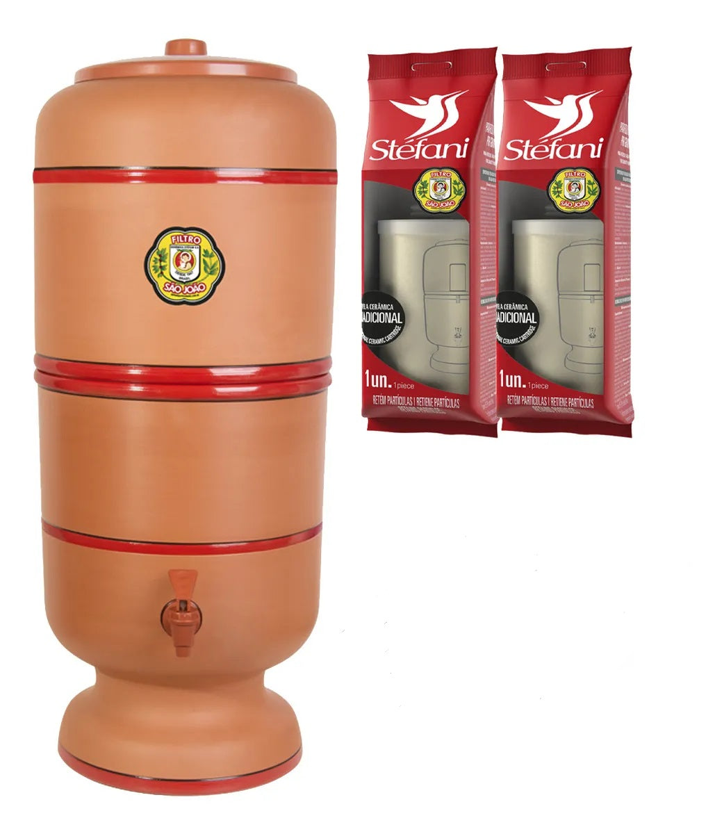 Stéfani São João Traditional Clay Water Filter  8 Liters - BuyBrazil