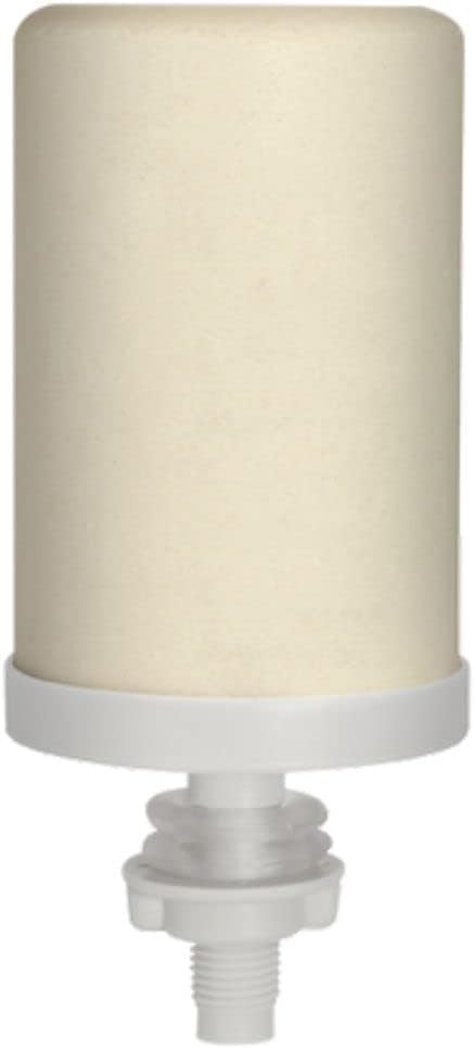 White Stefani Triple Action Candle for São João, featuring a clay filter design and white color, suitable for traditional celebrations.