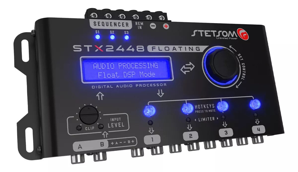Stetsom STX2448 Floating Crossover and Equalizer 4 Channel Full Digital Signal Processor (Sequencer) - BuyBrazil