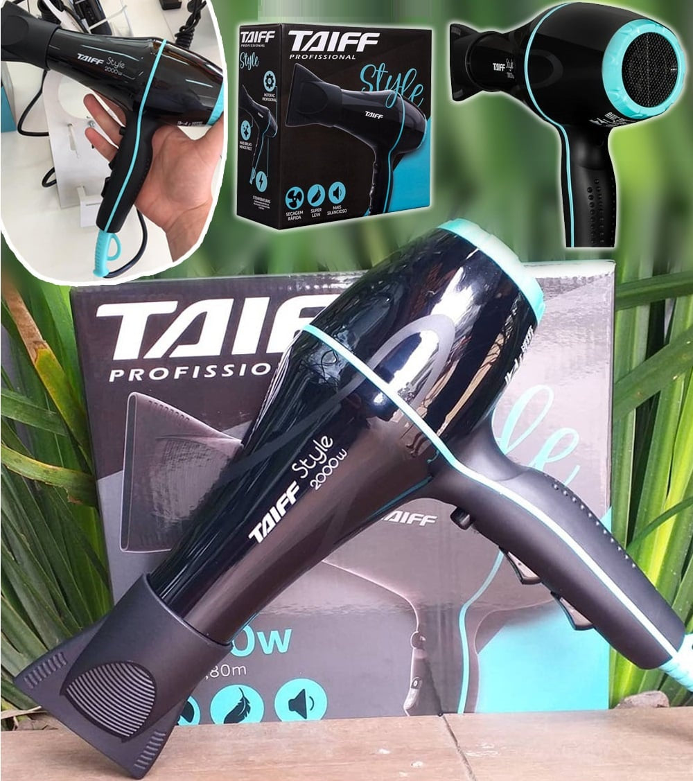 Taiff Style Hair Dryer 2000W AC Motor Black 127V - BuyBrazil