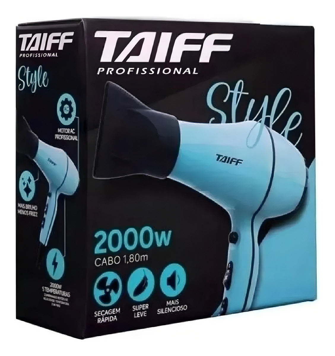 Taiff Style Hair Dryer Blue 2000w Blue - BuyBrazil