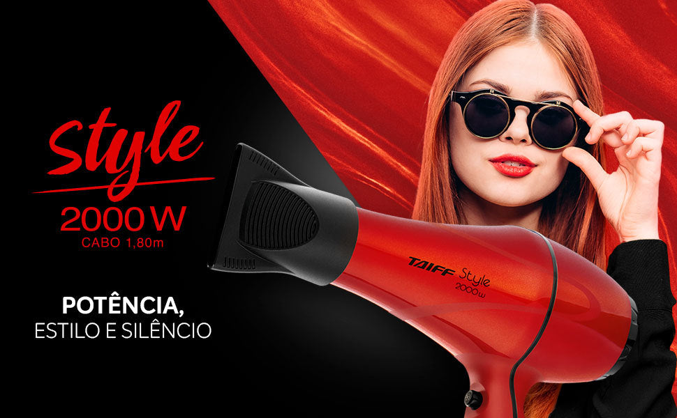 Taiff Style Tiffany Blue Red Gray Black Hair Dryer 2000 Watts - BuyBrazil
