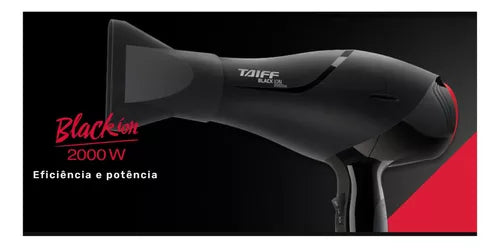 Taiff Black Ion Original Professional Hair Dryer 2000w Black Color - BuyBrazil