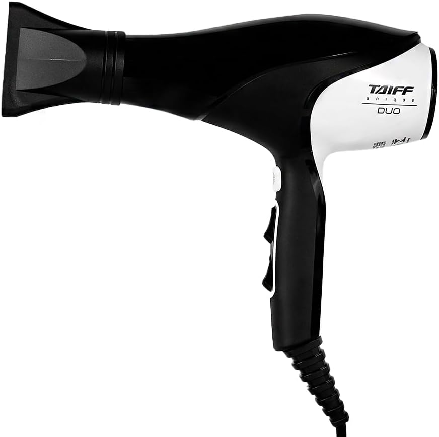 Taiff Unique Duo Black and White Hair Dryer 2700W Automatic Bivolt - BuyBrazil