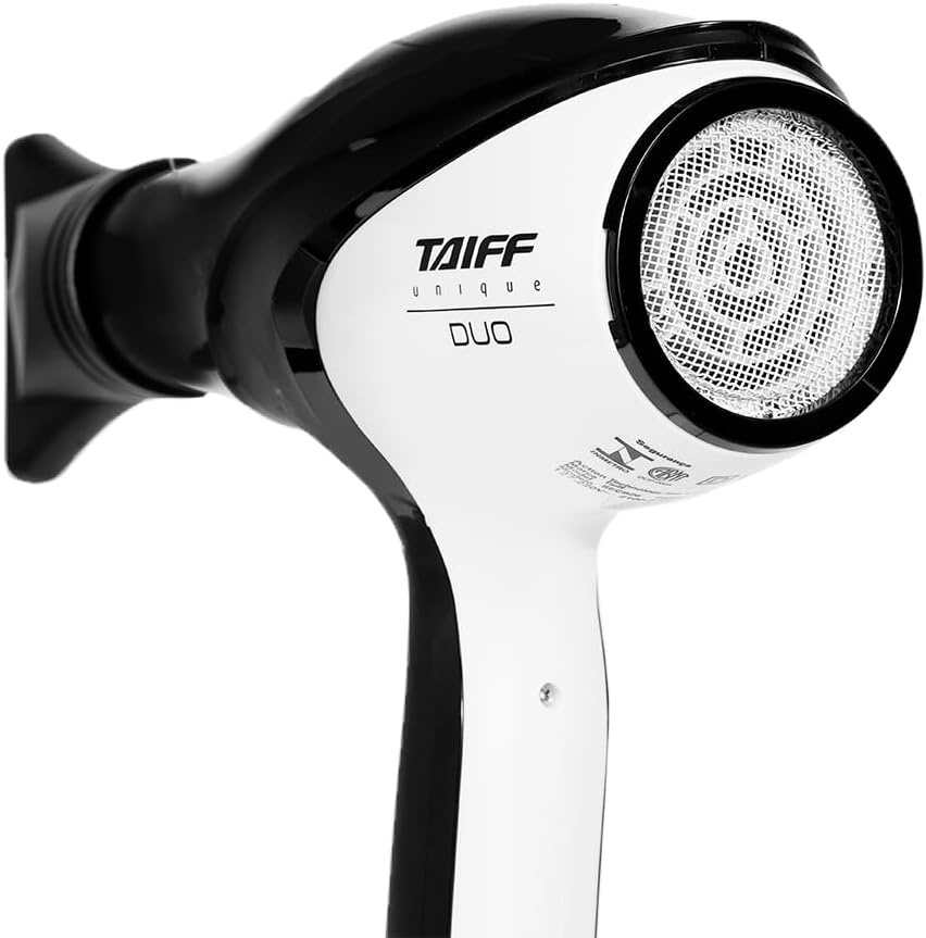 Taiff Unique Duo Black and White Hair Dryer 2700W Automatic Bivolt - BuyBrazil