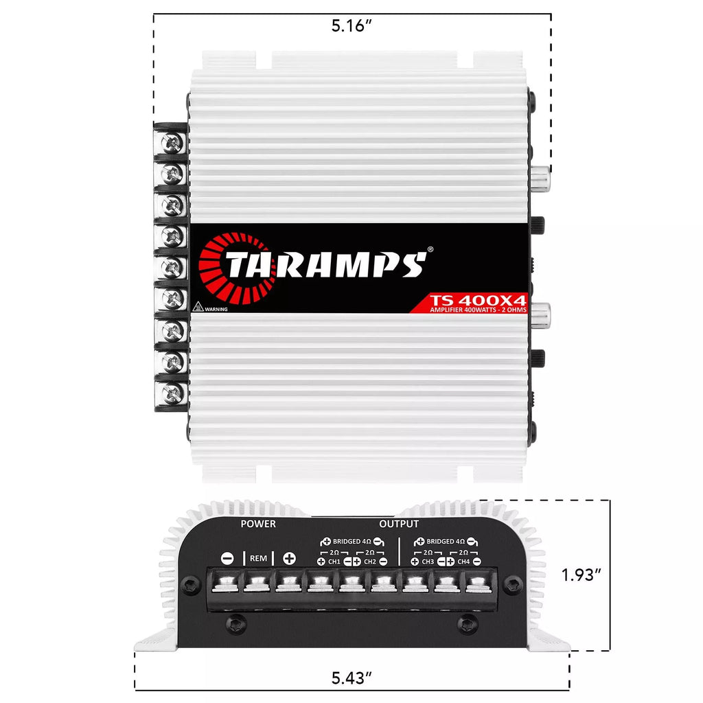 Taramps TS400X4 400 Watts Rms Car Audio Amplifier 4 Channels - BuyBrazil