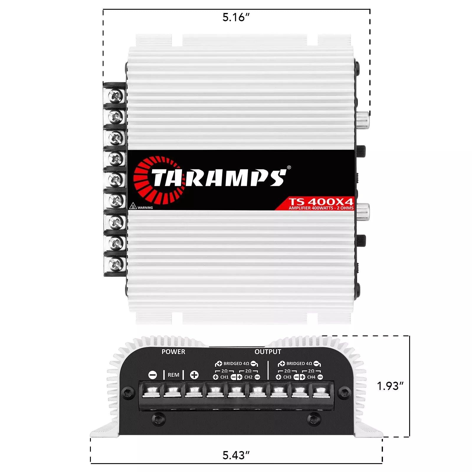 Taramps TS400X4 400 Watts Rms Car Audio Amplifier 4 Channels - BuyBrazil