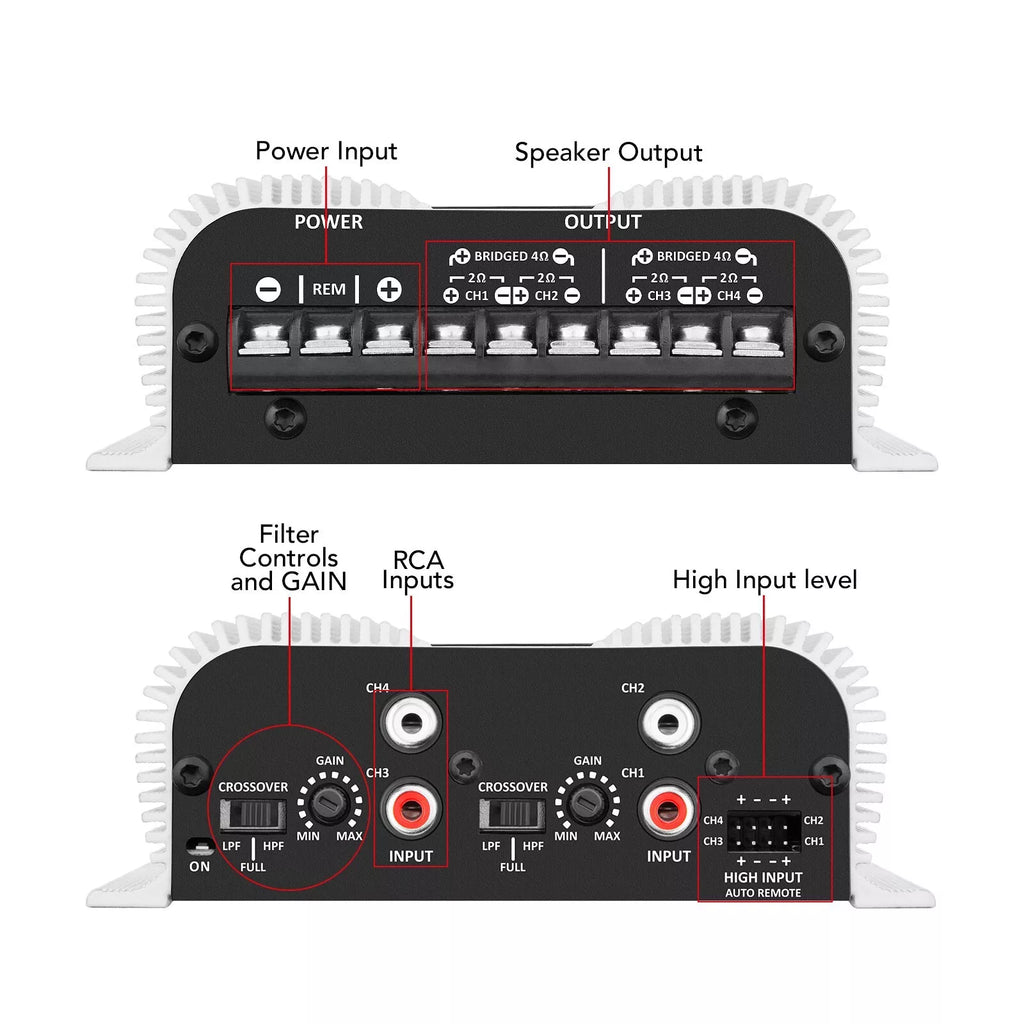 Taramps TS400X4 400 Watts Rms Car Audio Amplifier 4 Channels - BuyBrazil