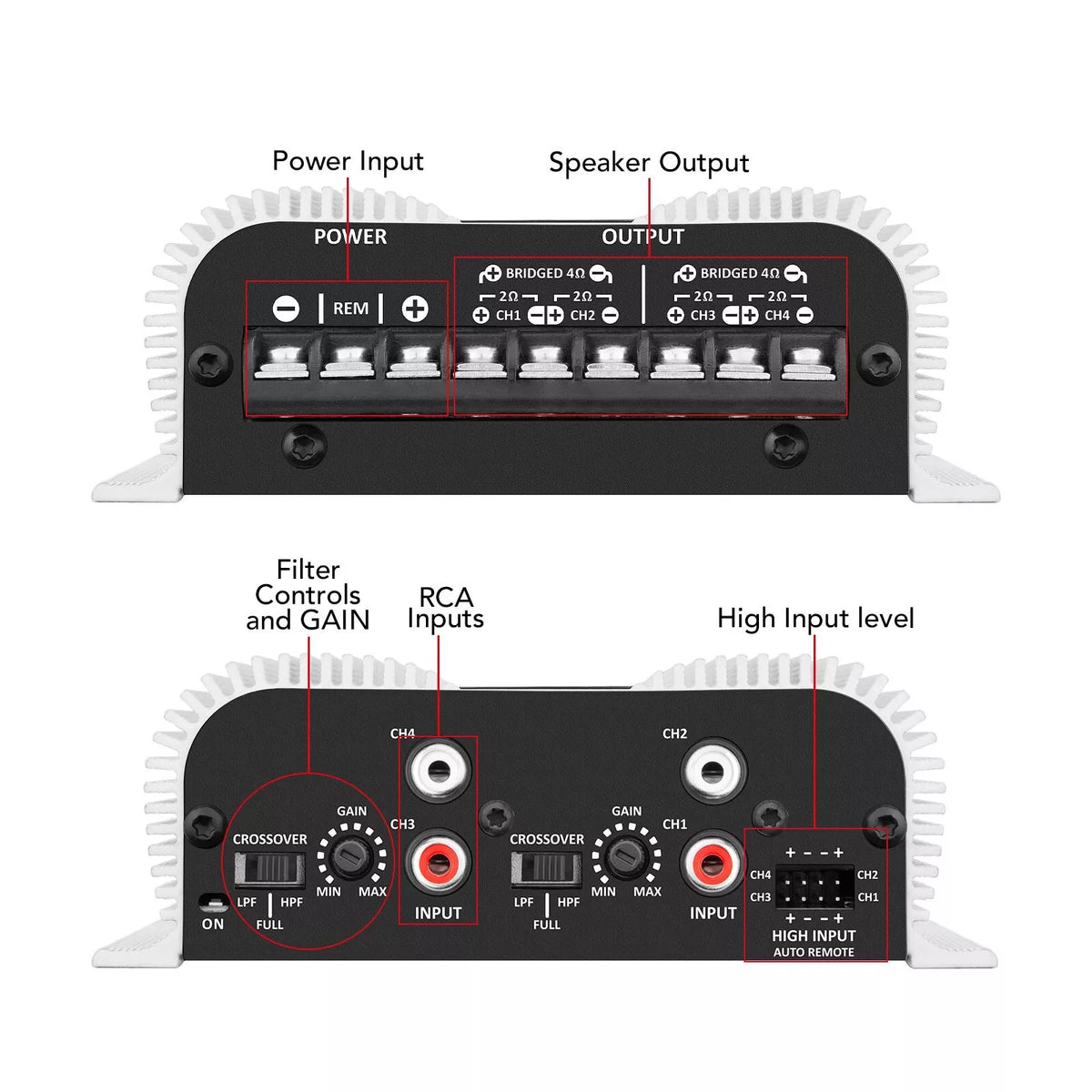 Taramps TS400X4 400 Watts Rms Car Audio Amplifier 4 Channels - BuyBrazil