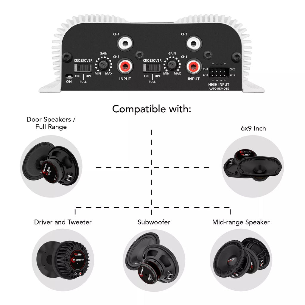 Taramps TS400X4 400 Watts Rms Car Audio Amplifier 4 Channels - BuyBrazil