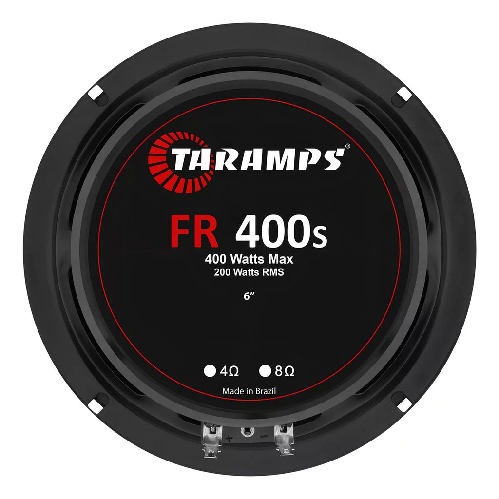 Pair of Taramps FR 400S 6-Inch 200W RMS 4 Ohms Black Speakers - BuyBrazil