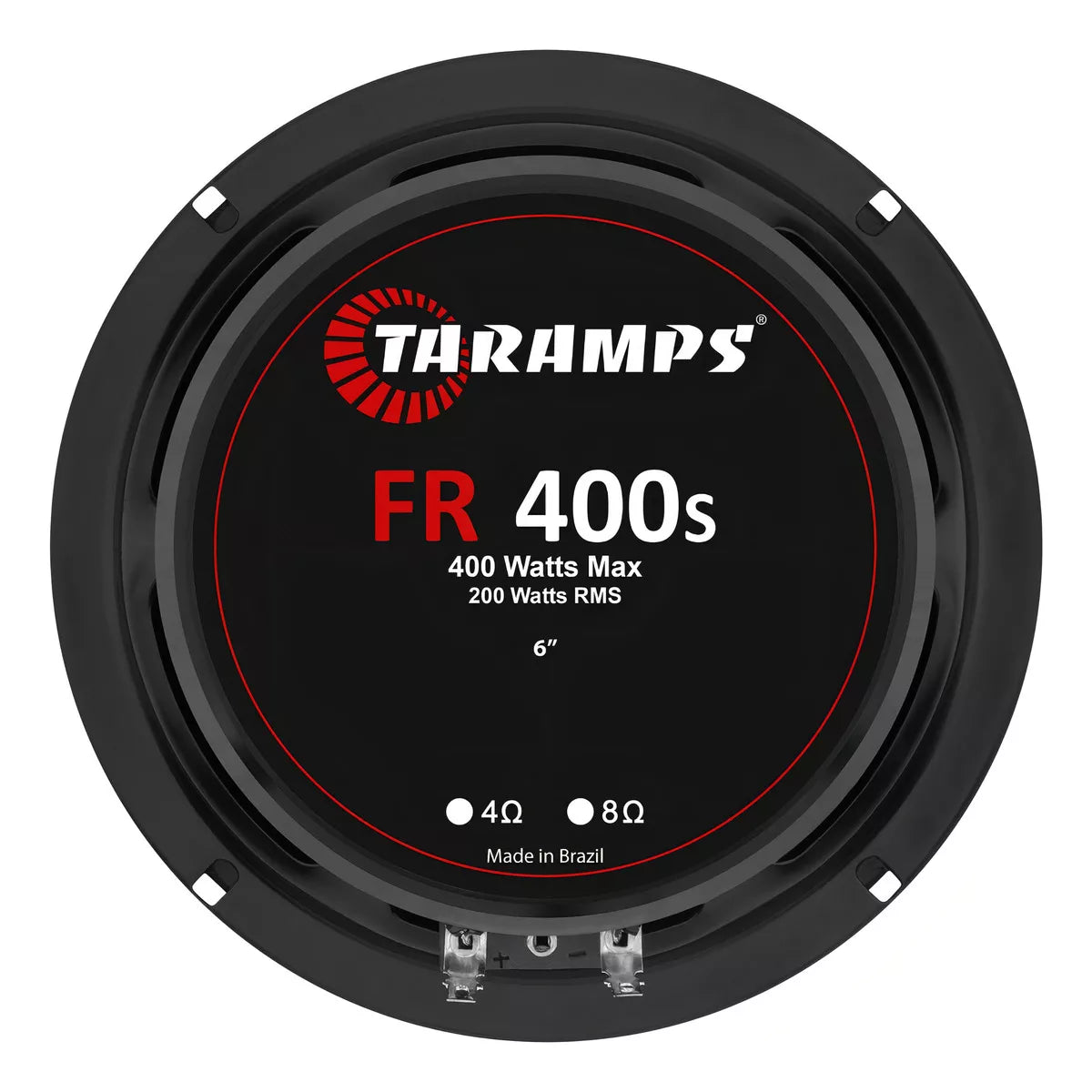 Pair of Taramps FR 400S 6-Inch 200W RMS 4 Ohms Black Speakers - BuyBrazil