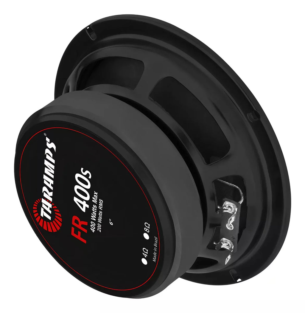 Pair of Taramps FR 400S 6-Inch 200W RMS 4 Ohms Black Speakers - BuyBrazil