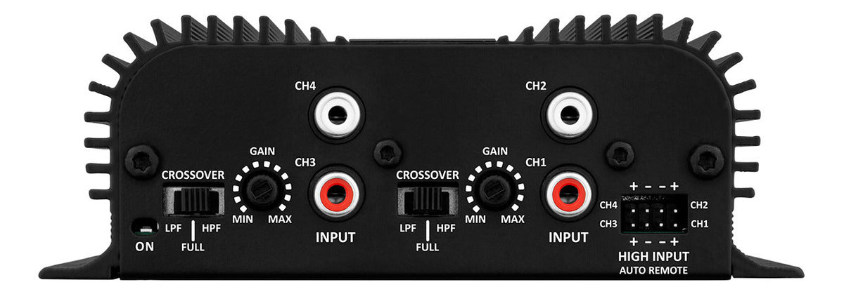 Taramps TS400X4 Black Amplifier Module 400 Watts RMS Digital  4 Channels 2 Ohms Stereo Audio Wire and RCA Input Power for Car Motorcycle Truck Automotive Sound - BuyBrazil