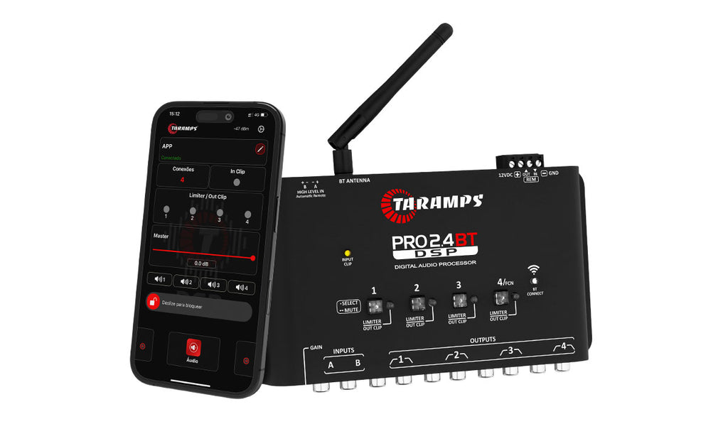 Wireless Audio Control Redefined: Taramps Pro 2.4 BT 4-Channel Bluetooth Processor - BuyBrazil
