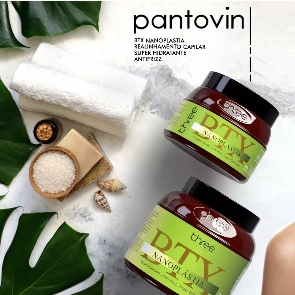 Three Therapy BTX Pantovin Organic and Formaldehyde Free 500g/16.9fl.oz. - BuyBrazil