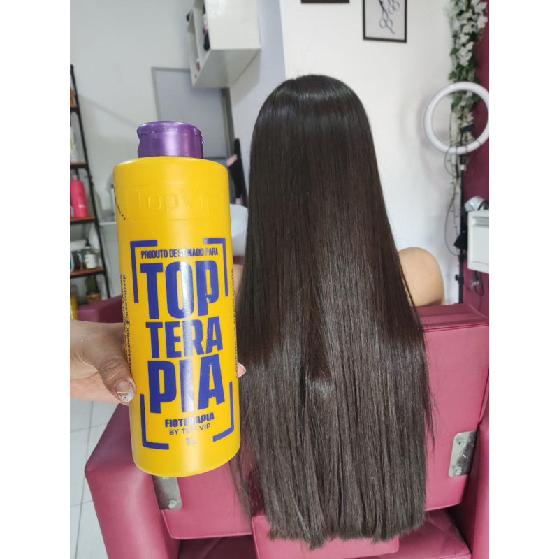 Topterapia 500ml Formaldehyde-Free Progressive - Professional Organic Hair Straightening - Top Vip - BuyBrazil