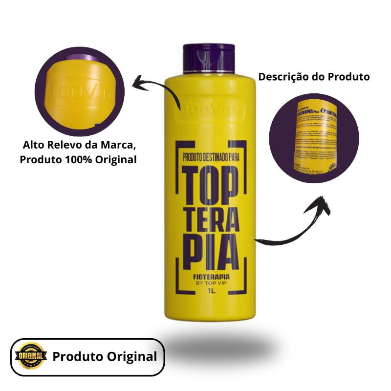 Topterapia Vip Organic Formaldehyde-Free Hair Straightening 1L - BuyBrazil