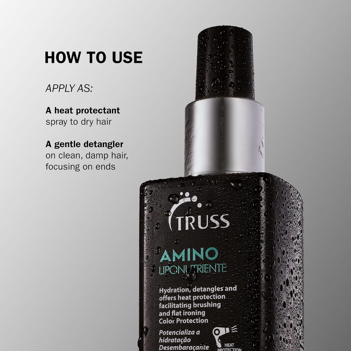 TRUSS Amino Thermal Protector by Alexandre Herchcovitch 225ml/ 7.61 fl.oz. - BuyBrazil