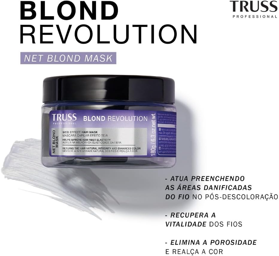 Truss Net Blond Revolution Hair Mask 180g/6.3 oz. - BuyBrazil