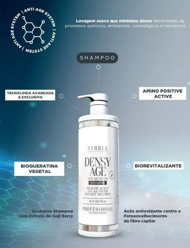 Tyrrel Professional Densy Age Kit Anti-Aging Hair Treatment System - BuyBrazil