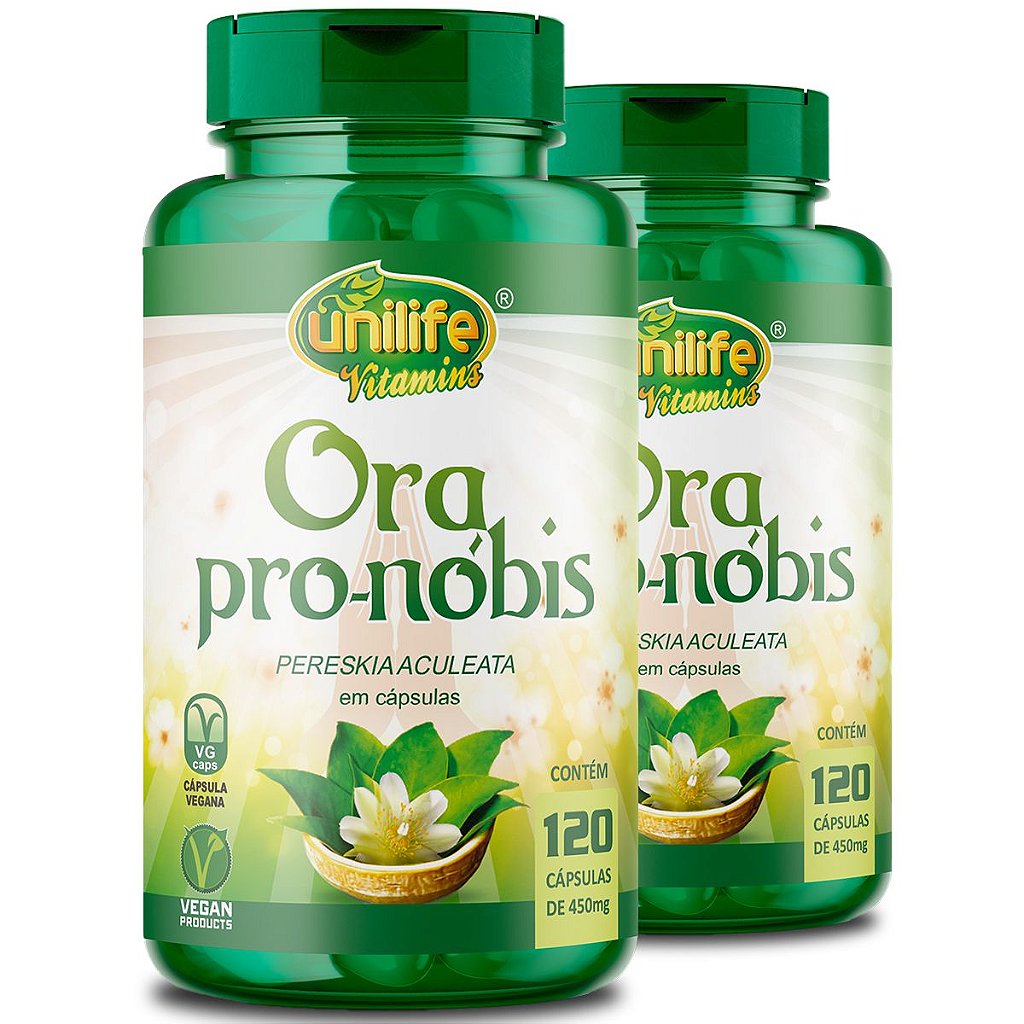 Ora Pro-Nóbis Pereskia Aculeata Unilife 120 capsules - BuyBrazil
