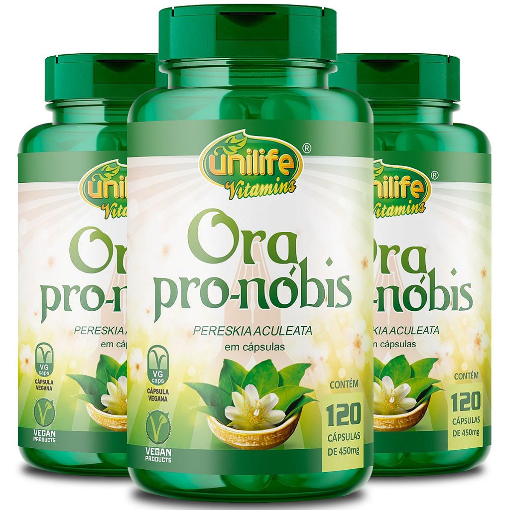 Ora Pro-Nóbis Pereskia Aculeata Unilife 120 capsules - BuyBrazil