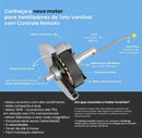 Ventisol Fenix Inverter Ceiling Fan Remote Control with 3 Plastic Blades, 960 mm Diameter Bivolt - BuyBrazil