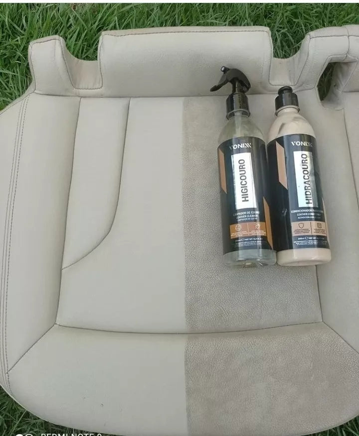 Vonixx Leather Seat Cleaner and Moisturizer Kit 2X500ml/16.9fl.oz. - BuyBrazil