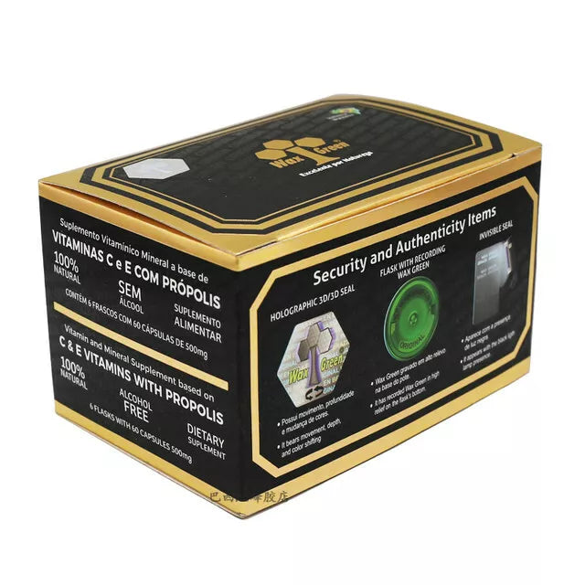 Wax Grenn Propolis 500mg 60 Caps - BuyBrazil