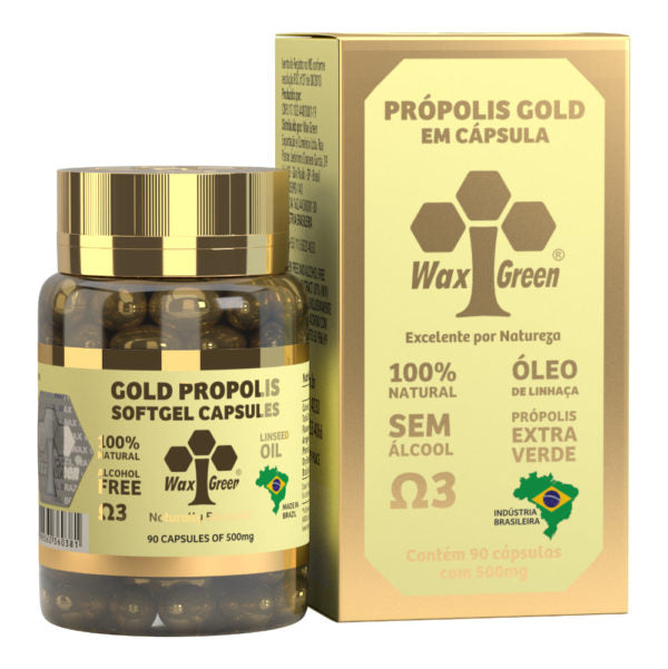 Wax Green Gold 70 Green Softgel 500mg 90 Capsules - BuyBrazil