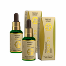 Wax Green Gold 70 Propolis Extract 30ml bottle, close-up of the natural golden liquid in a glass dropper bottle.