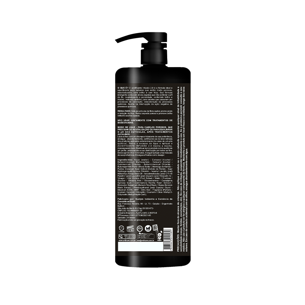 Widi Care Infusion 2.0 Acidifying pH Control - 1kg/33.4 fl.oz. - BuyBrazil