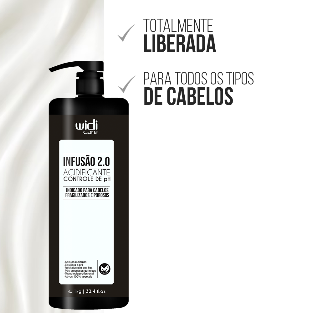 Widi Care Infusion 2.0 Acidifying pH Control - 1kg/33.4 fl.oz. - BuyBrazil