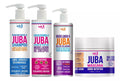 WIDI CARE Juba Kit for hair includes shampoo, styling cream, sealing jelly, and hydro-nutritive mask in a 4-step hair care set.