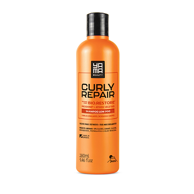 Yama Curly Repair Kit Shampoo Low Poo 280ml + Condicionador Intensivo Curly Repair 200ml - BuyBrazil