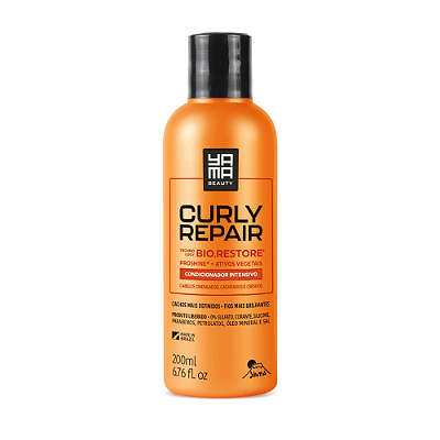 Yama Curly Repair Kit Shampoo Low Poo 280ml + Condicionador Intensivo Curly Repair 200ml - BuyBrazil