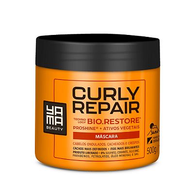 Yama Curly Repair Kit Shampoo Low Poo 280ml + Condicionador Intensivo Curly Repair 200ml - BuyBrazil