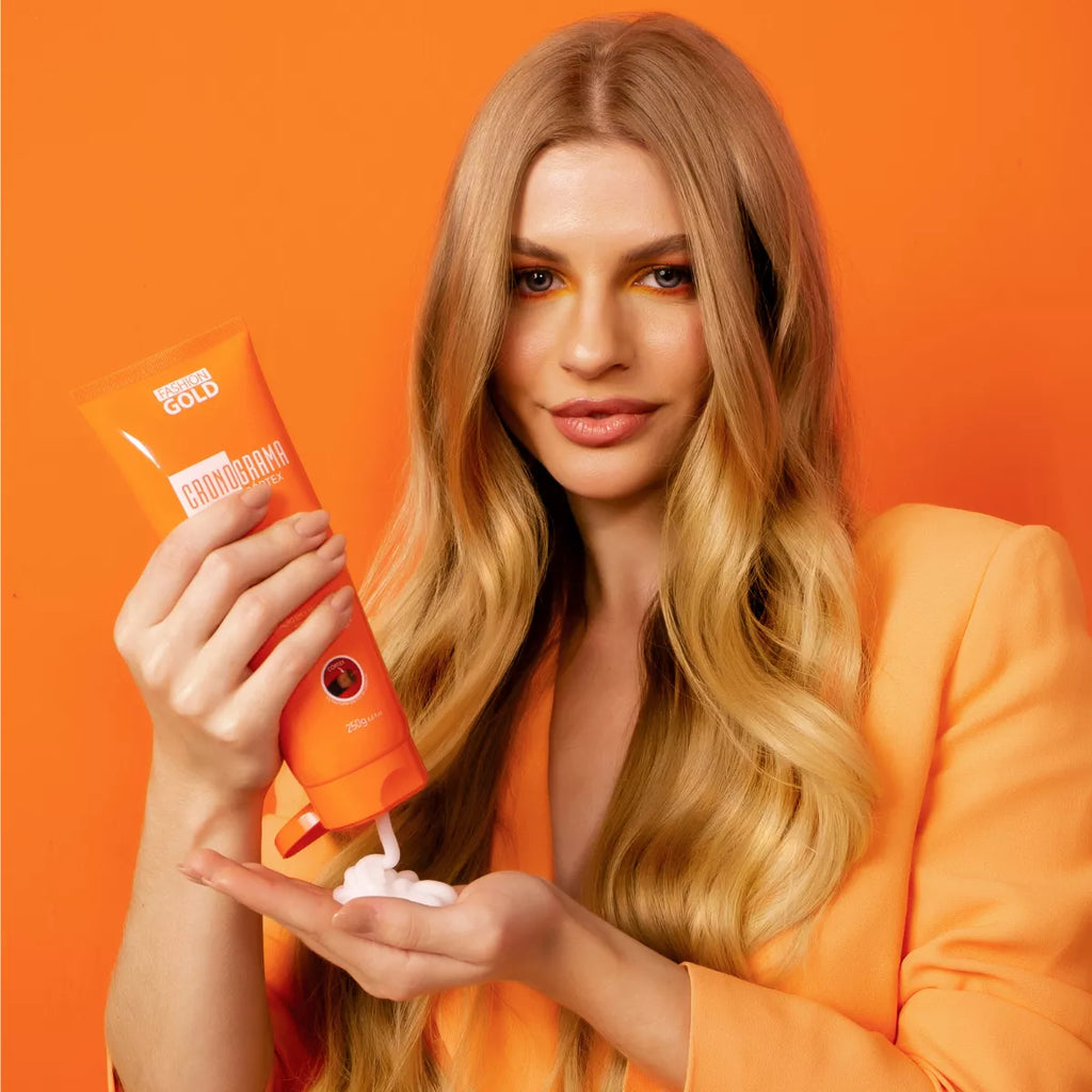 Fashion Gold Kit New Hair Care Schedule 3 Steps - BuyBrazil