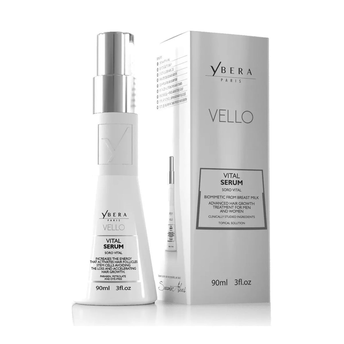 Ybera Paris Vello Serum Soro Vital 90ml/3.04 fl.oz. - BuyBrazil