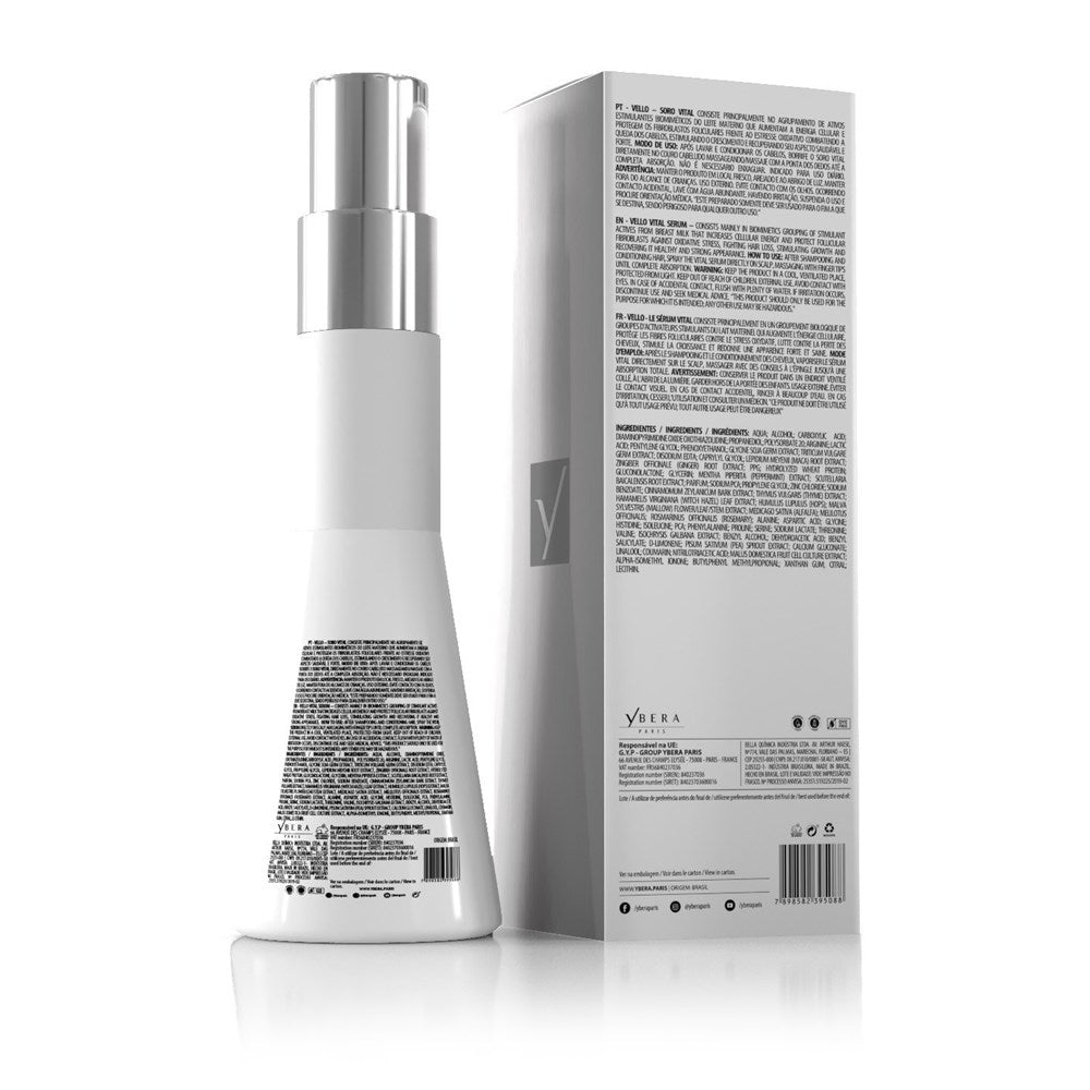 Ybera Paris Vello Serum Soro Vital 90ml/3.04 fl.oz. - BuyBrazil