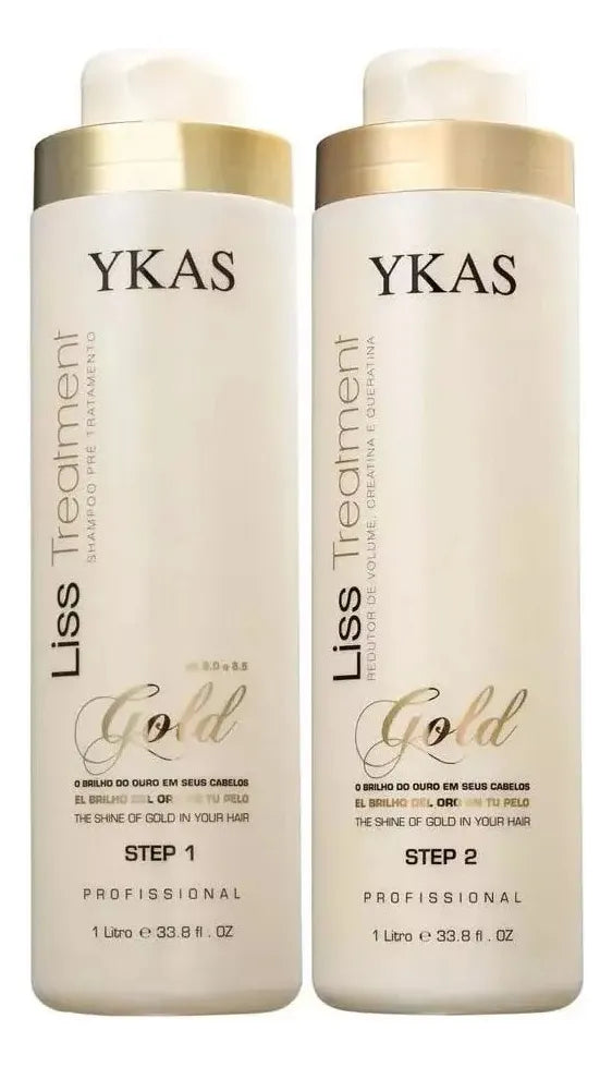 Ykas Liss Treatment Gold Duo Pro Hair Reducer 2x1000ml - BuyBrazil