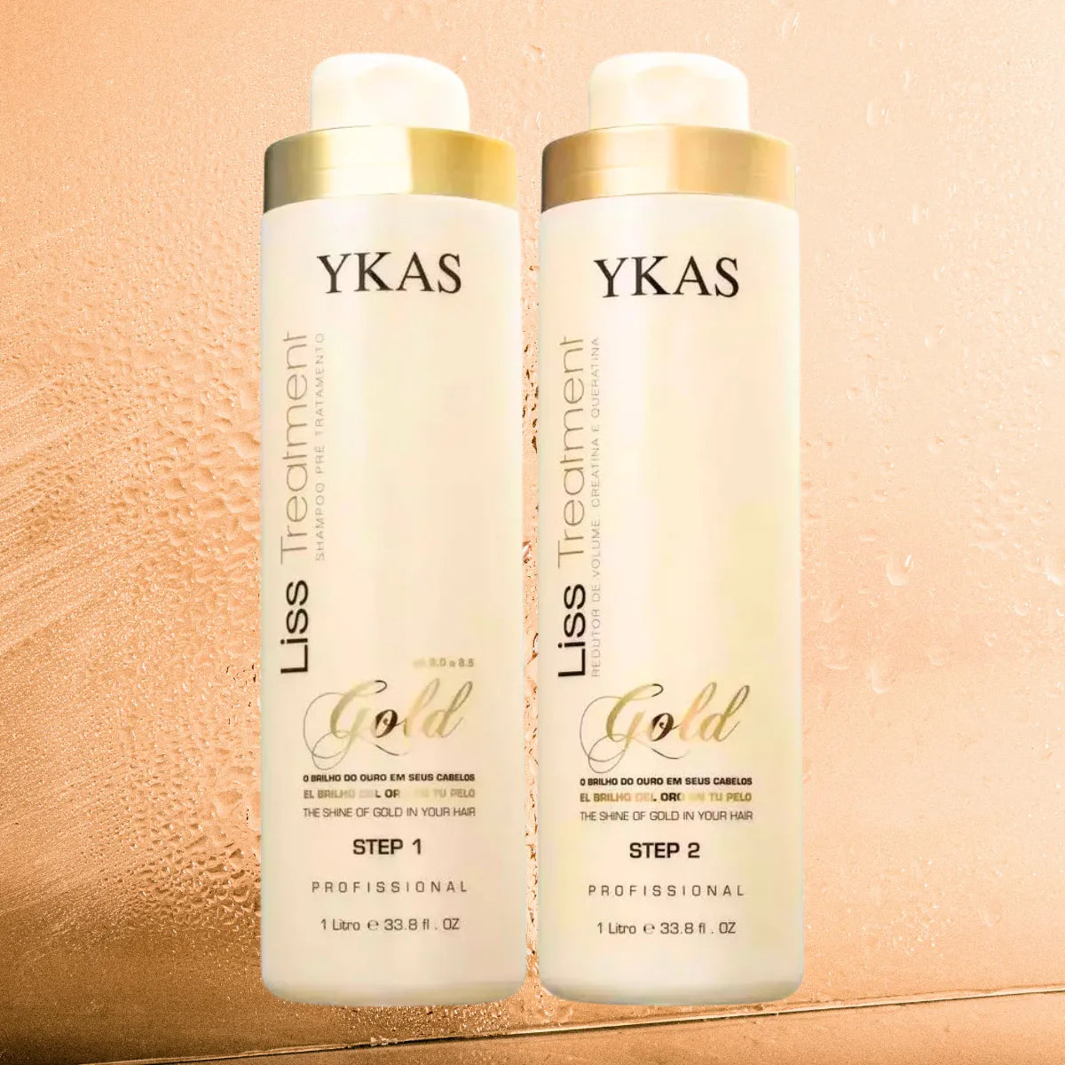 Ykas Liss Treatment Gold Duo Pro Hair Reducer 2x1000ml - BuyBrazil