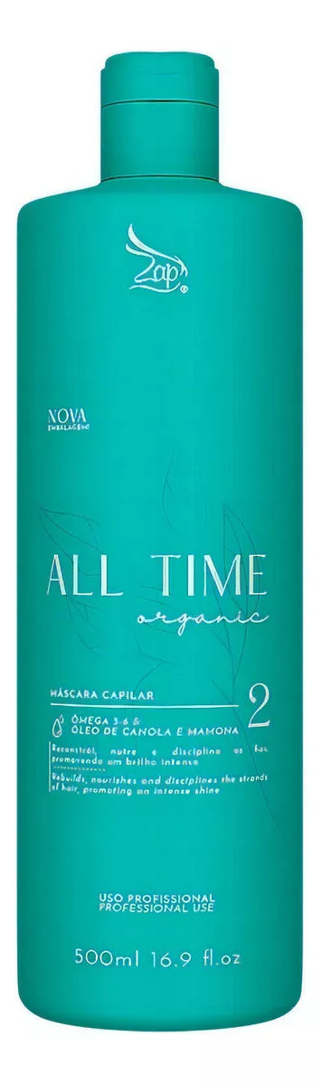 Zap All Time Organic Original Formaldehyde Free Brush 2x500ml/ 16.9 fl.oz. - BuyBrazil