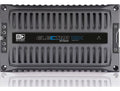 Banda Electra Bass 12K car amplifier with 12,000 Watts RMS, 1 ohm, showcasing front panel controls and cooling vents.