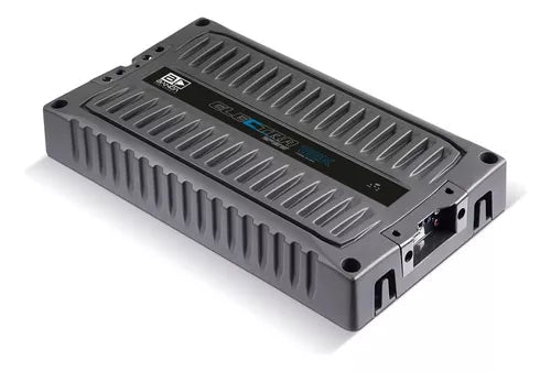 Banda Electra Bass 12K car amplifier with 12,000 watts RMS output and 1 ohm impedance, designed for high-power audio systems.