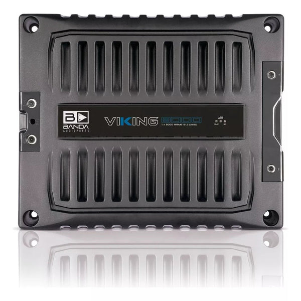 アンプ　banda viking 5000w rms Banda VIKING 5000W 2 Ohm Mono Car Audio Amplifier, Green
